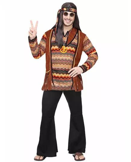 Back to the 60s hippie kostuum voor mannen, Maat: X-Large, image 2