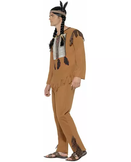 Bruin indiaan kostuum voor mannen, Maat: X-Large, image 2