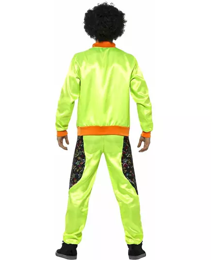 Déguisement jogging rétro vert homme, Taille: Large, image 2