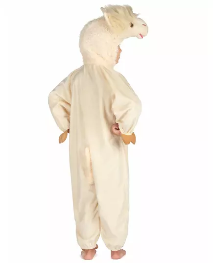 Beige lama kostuum voor kinderen, Maat: 5–6 jaar (110–116cm), image 2