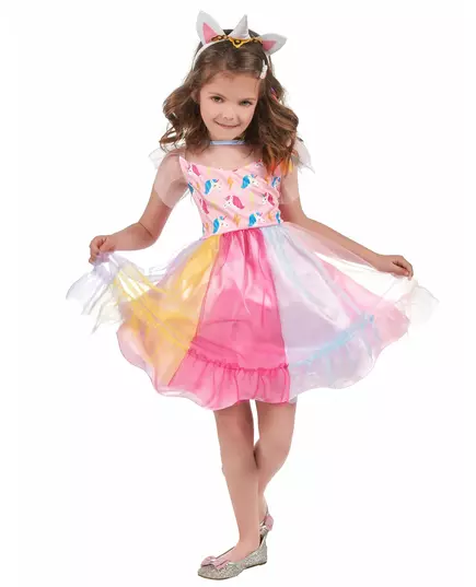 Déguisement licorne multicolore fille, Taille: 7–9 ans (120–130 cm), image 2