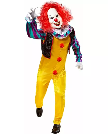 Deluxe terror It™ clown kostuum voor volwassenen, Maat: X-Large, image 2