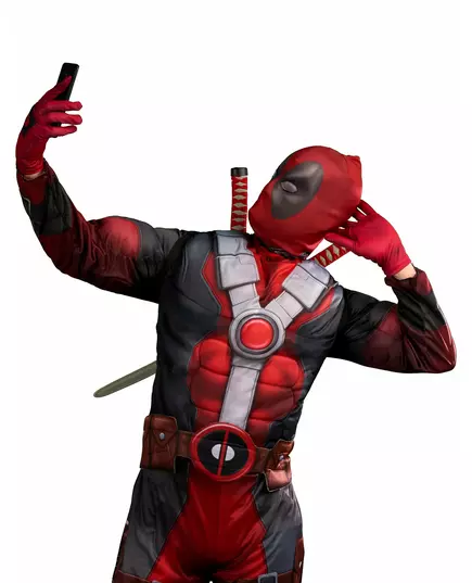 Déguisement luxe Deadpool 2™ adulte, Taille: X-Large, image 2