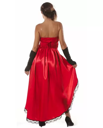 Rood burlesk kostuum voor vrouwen, Maat: Large (42–44), image 2