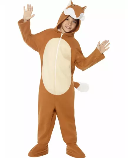 Déguisement combinaison renard enfant, Taille: 10–12 ans (145/158 cm), image 2