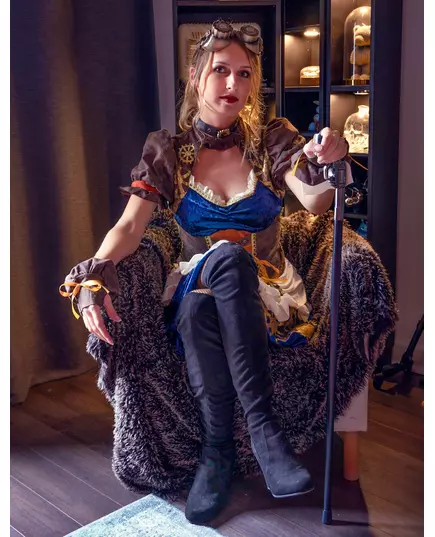 Steampunk kostuum voor dames, Maat: Large (42/44), image 2