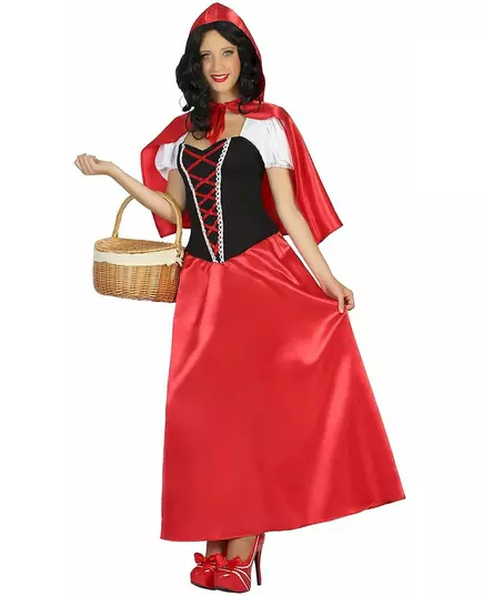 Lang Roodkapje kostuum voor vrouwen, Maat: X-Large, image 2