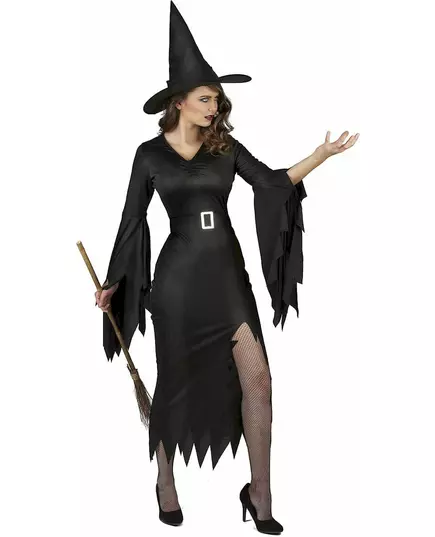 Déguisement sorcière noire sexy femme, Taille: Large, image 2