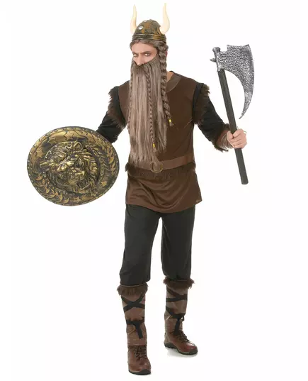 Déguisement Viking effet cuir Homme, Taille: Large, image 2