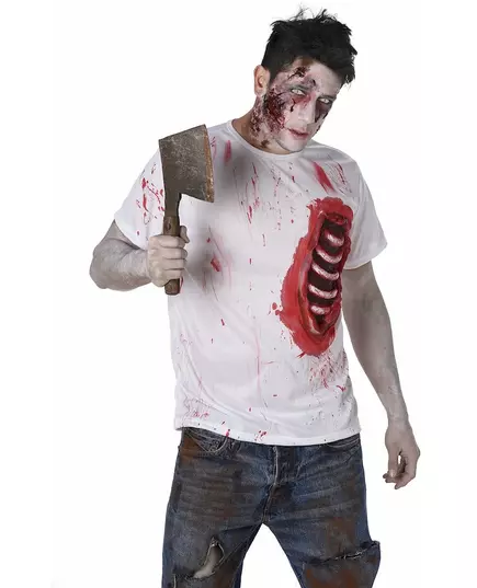 Zombie kostuum met uitstekende ribben, Maat: X-Large, image 2