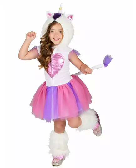 Déguisement Princesse Licorne Fille, Taille: 5–6 ans (S), image 2