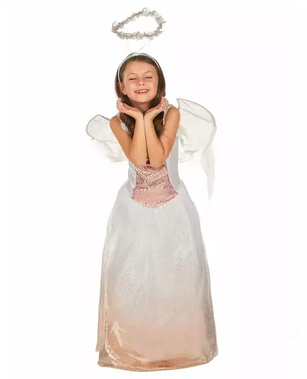 Déguisement ange rose gold fille, Taille: 4–6 ans (110–120 cm), image 2