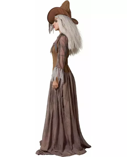 Déguisement avec chapeau sorcière marron femme, Taille: X-Large, image 2