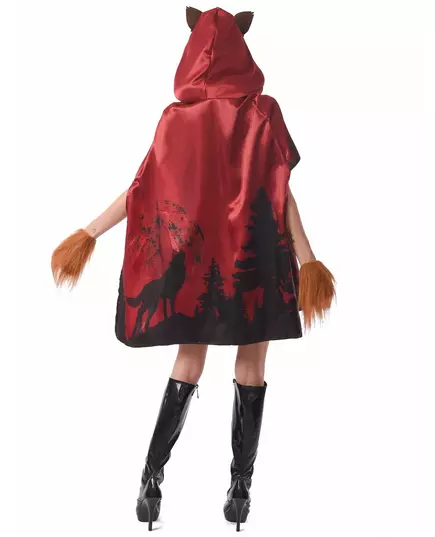 Déguisement chaperon loup garou femme, Taille: Medium, image 2