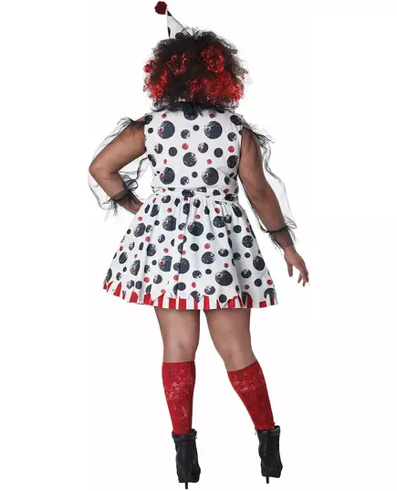 Déguisement clown psycho robe grande taille femme, Taille: XXX-Large (48/50), image 2