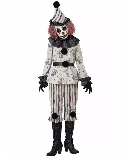 Déguisement clown sinistre luxe adulte, Taille: Medium, image 2