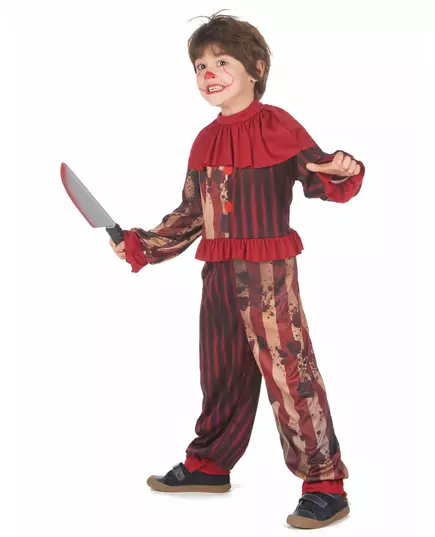Costume de clown terrifiant rouge pour garçons, Taille: 7–9 ans (120–130 cm), image 2