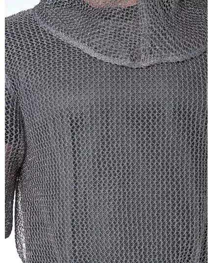 Luxe ridderkostuum met maliënkolder volwassenen, Maat: Small/Medium, image 2