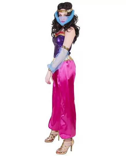Déguisement  danseuse orientale avec coiffe femme, Taille: Small/Medium, image 2