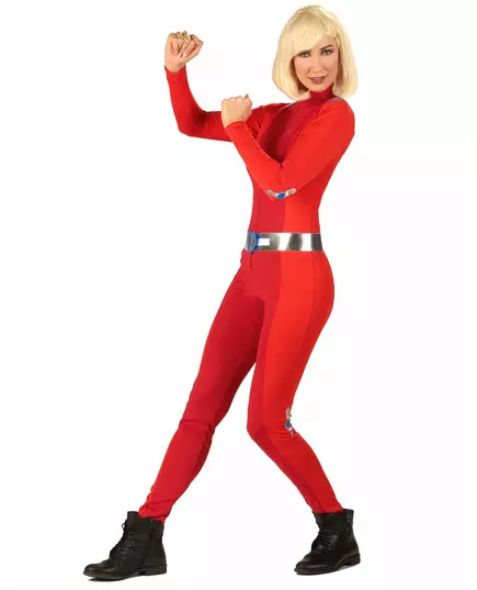 Rood schokspion kostuum voor vrouwen, Maat: M, image 2