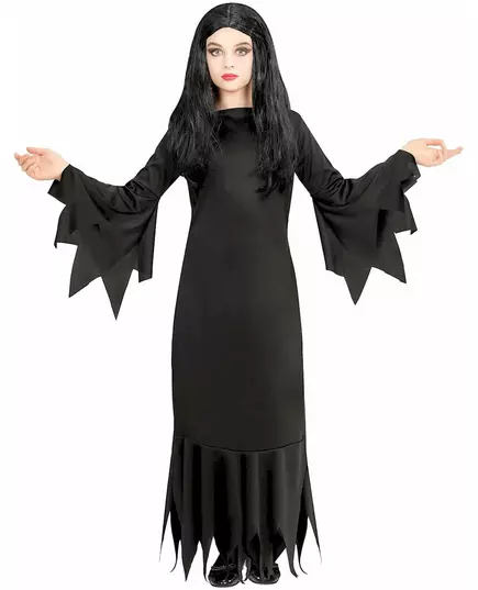 Zwarte gothic dame outfit voor kinderen, Maat: 11–13 jaar (158 cm), image 2
