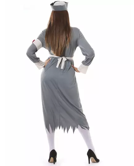 Déguisement infirmière rétro zombie femme, Taille: X-Large (44–46), image 2
