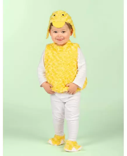 Kleine gele eend kostuum voor baby's, Maat: 7–12 maanden (74–80 cm), image 2