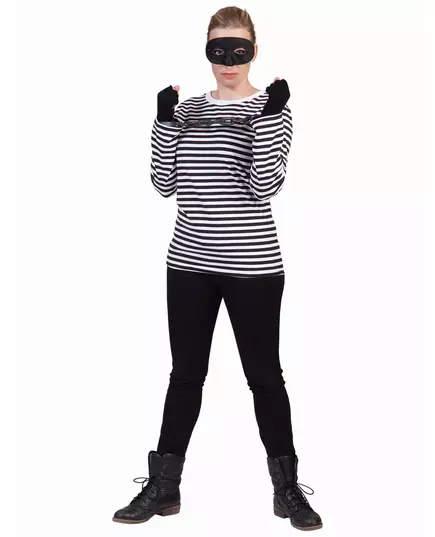 T-shirt à manches longues mime adulte, Taille: M, image 2