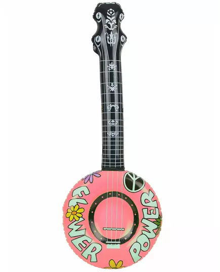 Banjo gonflable hippie orange, Couleur: Vert, image 3