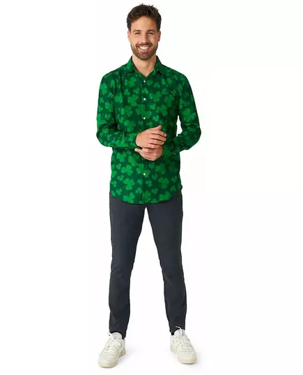 Saint Patrick Suitmeister™ herenoverhemd met klavertjes, Maat: Large (EU 52–54), image 2