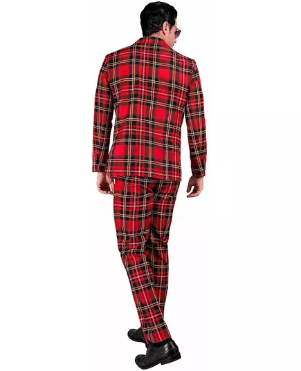 Volwassen Schots tartan-printkostuum, Maat: Medium, image 2