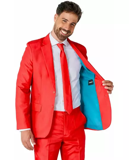 Costume Mr. Solid rouge homme Suitmeister™, Taille: X-Large (EU 56–58), image 3