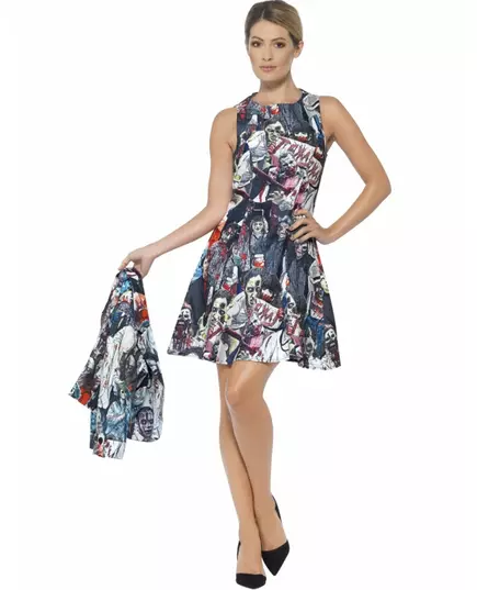 Costume Mrs. Zombie femme Halloween, Taille: Large, image 3
