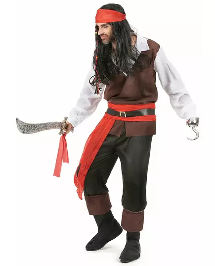 Exotisch piraten kostuum voor heren, Maat: XX-Large, image 3