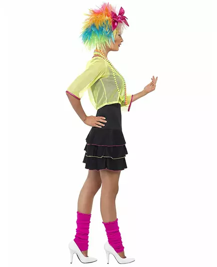 Jaren 80 popkostuum voor vrouwen, Maat: Medium, image 3