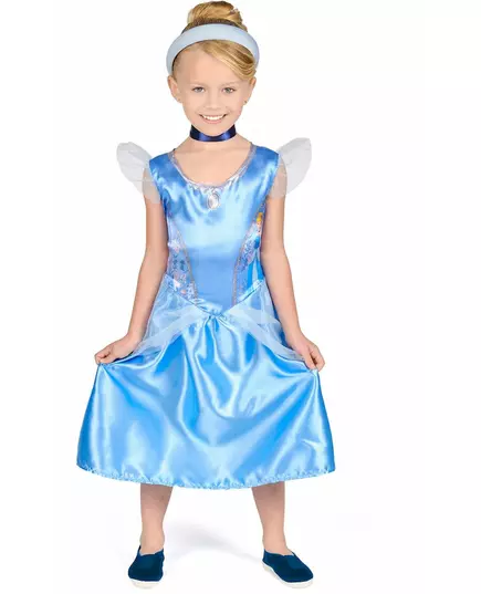 Basis Cinderella™ vermomming voor kinderen, Maat: 5–6 jaar (109–126 cm), image 2