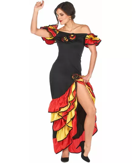 Déguisement danseuse flamenco femme, Taille: Medium/Large, image 3