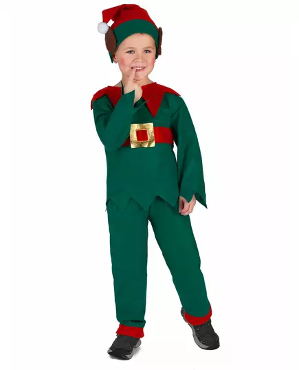 Déguisement elfe de Noël enfant, Taille: 7–9 ans, image 3
