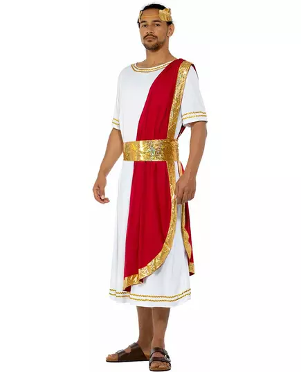 Driekleurige Romeinse keizer outfit voor mannen, Maat: Large, image 3