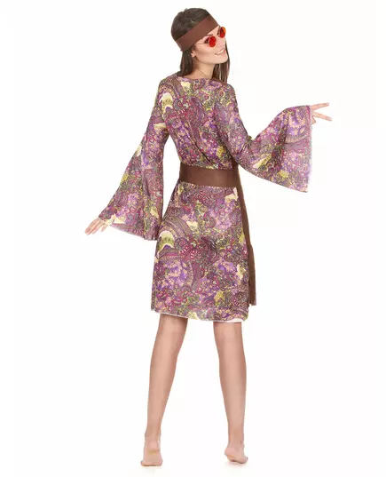 Retro hippie psychedelische outfit voor vrouwen, Maat: Medium/Large, image 3
