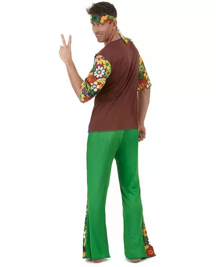 Déguisement Hippie flower power homme, Taille: X-Large, image 3