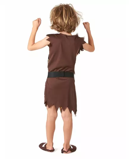 Holbewoner kostuum voor kinderen, Maat: 7–9 jaar (M), image 3