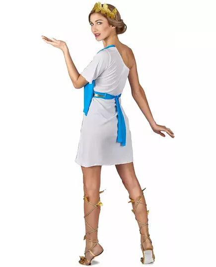 Blauw Griekse keizerin kostuum voor vrouwen, Maat: Large, image 3