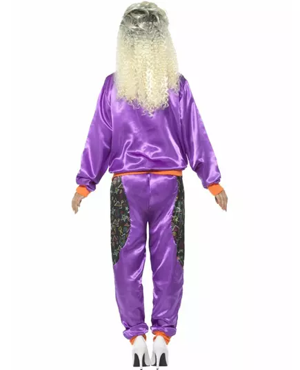 Déguisement jogging rétro violet femme, Taille: X-Large, image 3