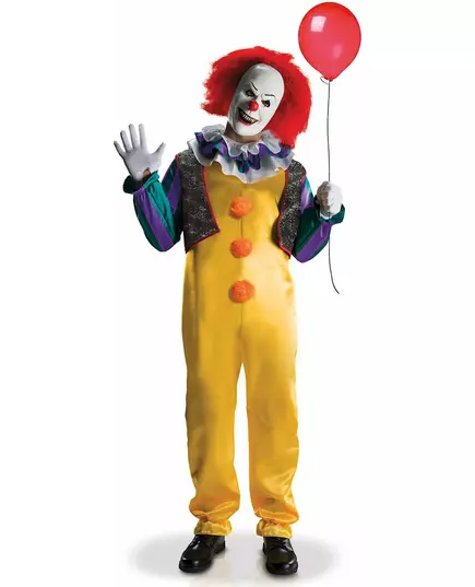Deluxe terror It™ clown kostuum voor volwassenen, Maat: X-Large, image 3