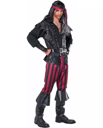 Déguisement Pirate à rayures homme, Taille: Large, image 3