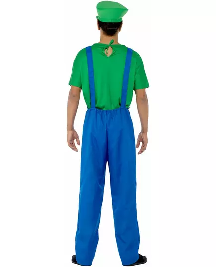 Groen loodgieter kostuum voor mannen, Maat: Small, image 3
