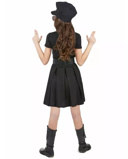 Déguisement policière robe noire fille, Taille: 10–12 ans (130–140 cm), image 3