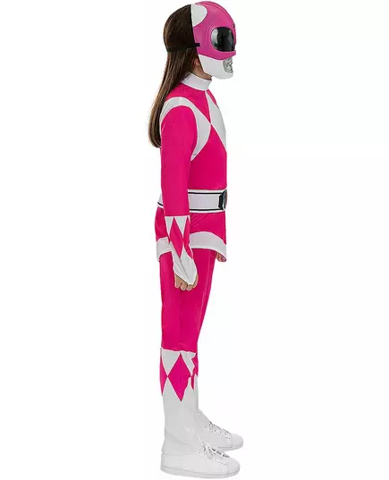 Déguisement Power Ranger™ rose enfant, Taille: 10–12 ans, image 2