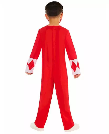 Power Ranger Kostuum rood kinderen, Maat: 7–8 jaar (122 tot 128 cm), image 2
